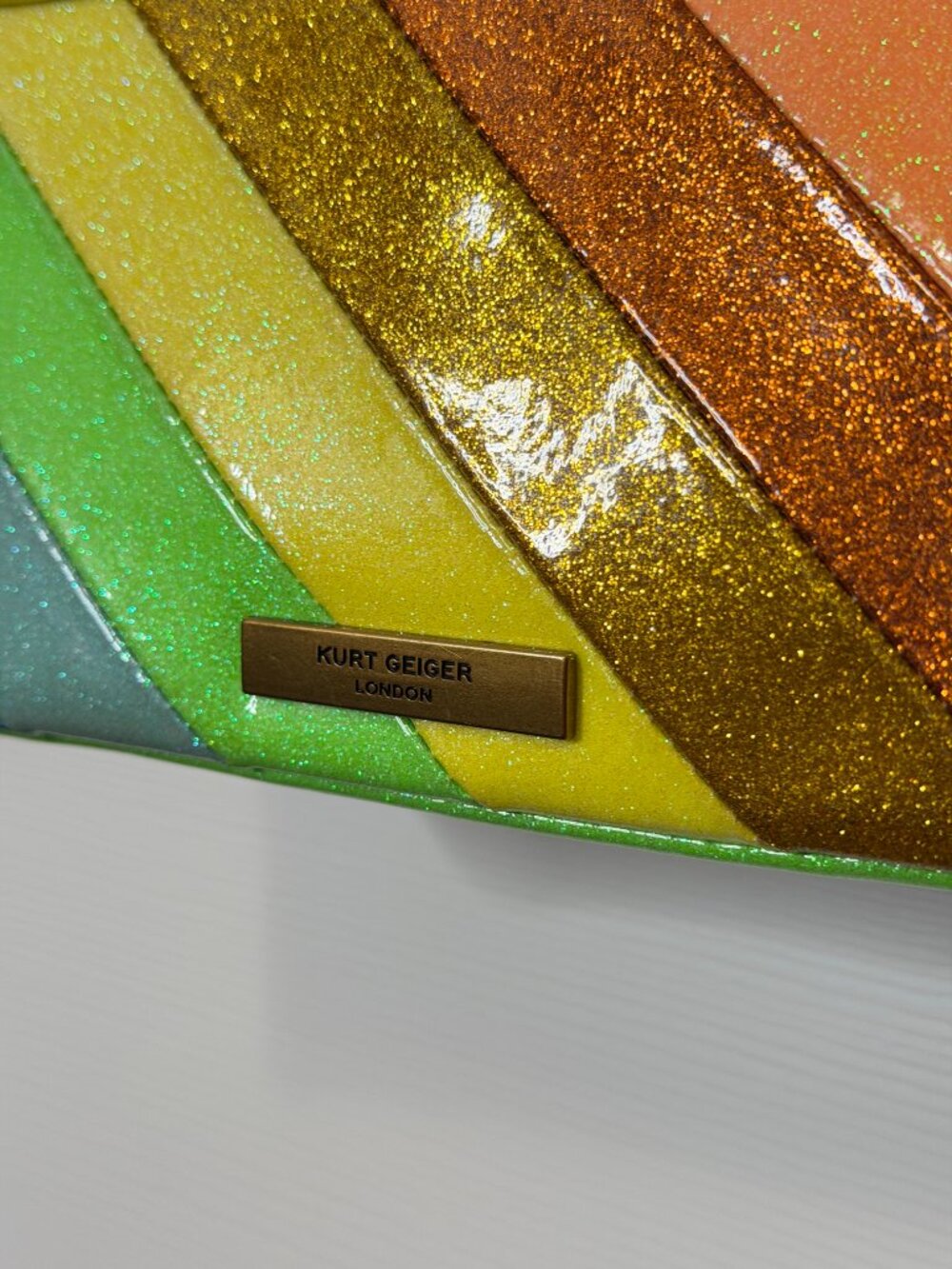 Kurt Geiger Kensington Glitter Rainbow Bag - Picture 8 of 10